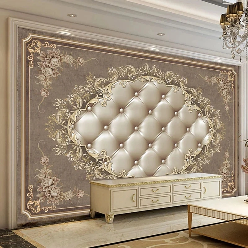 Customized Wallpaper European Retro Beautiful Flower Art Mural Luxury Living room sofa TV background wall bedroom restaurant 8d