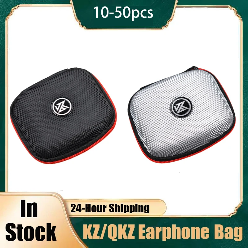 

10/30/50pcs Original KZ Earphone Box Headset Case Headphone Portability Wired Earphone Package Storage Earphone Bags with Logo