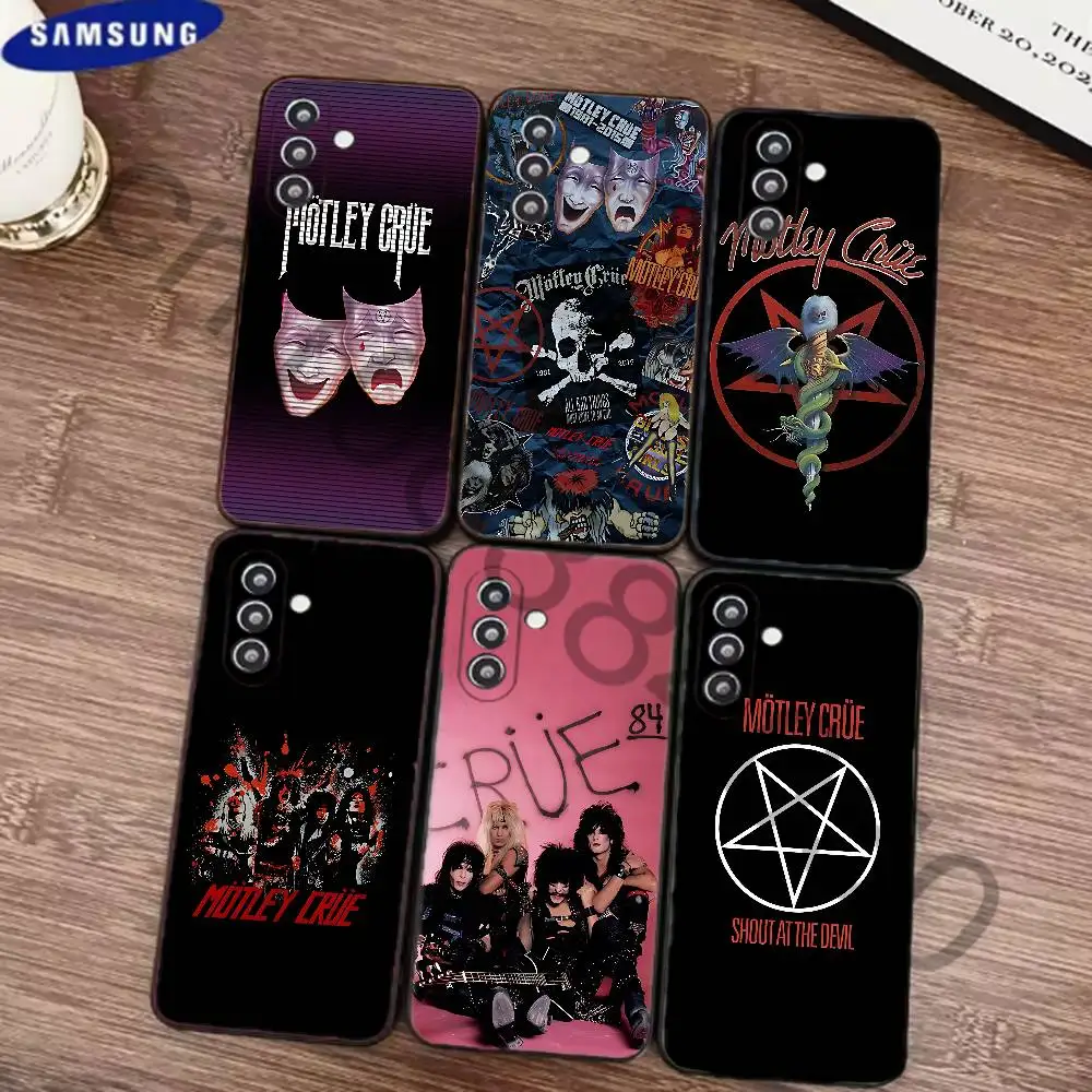 M-Motley creu Phone Case for Samsung Galaxy S21 22 23 S24 25 26 Ultra Plus FE Lite Silicone Bumper