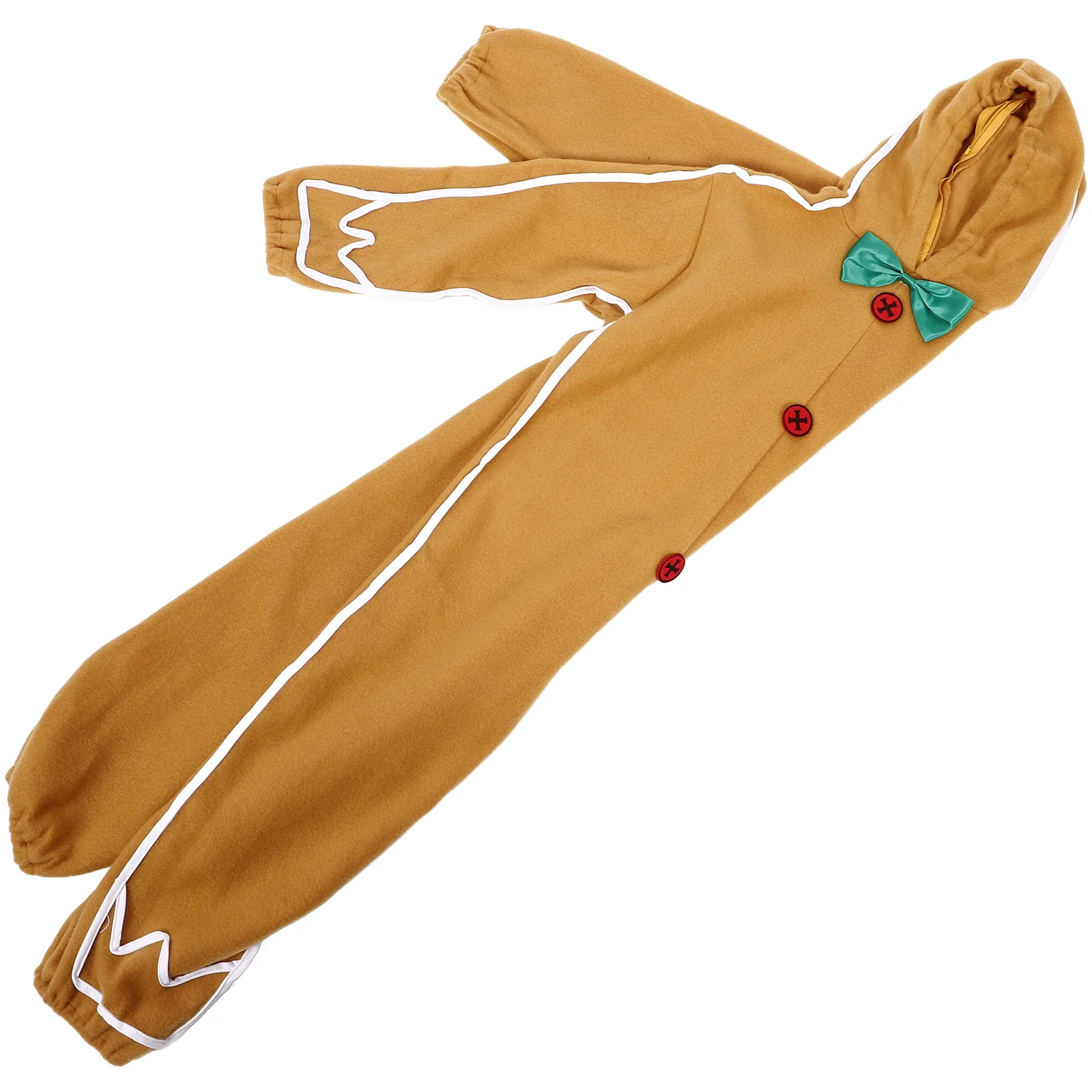 

Gingerbread Man Costume Kids Clothing Xmas Cosplay Supplies For Polyester Christmas