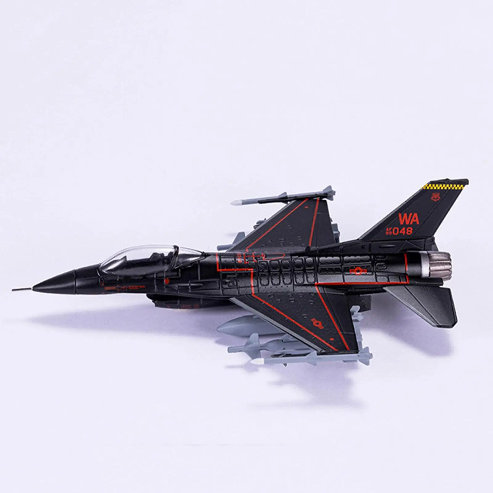 1/100 F16 Fighter Jet Plane Model Gift Fighter Aircraft for Shelf Classroom