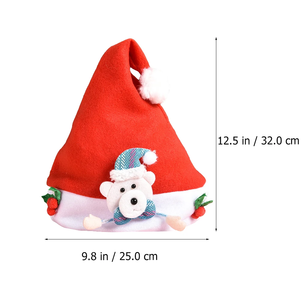 

7Pcs Christmas Santa Hat for Holiday Party Carnival Cosplay Event Winter Celebration Xmas Festival Accessory