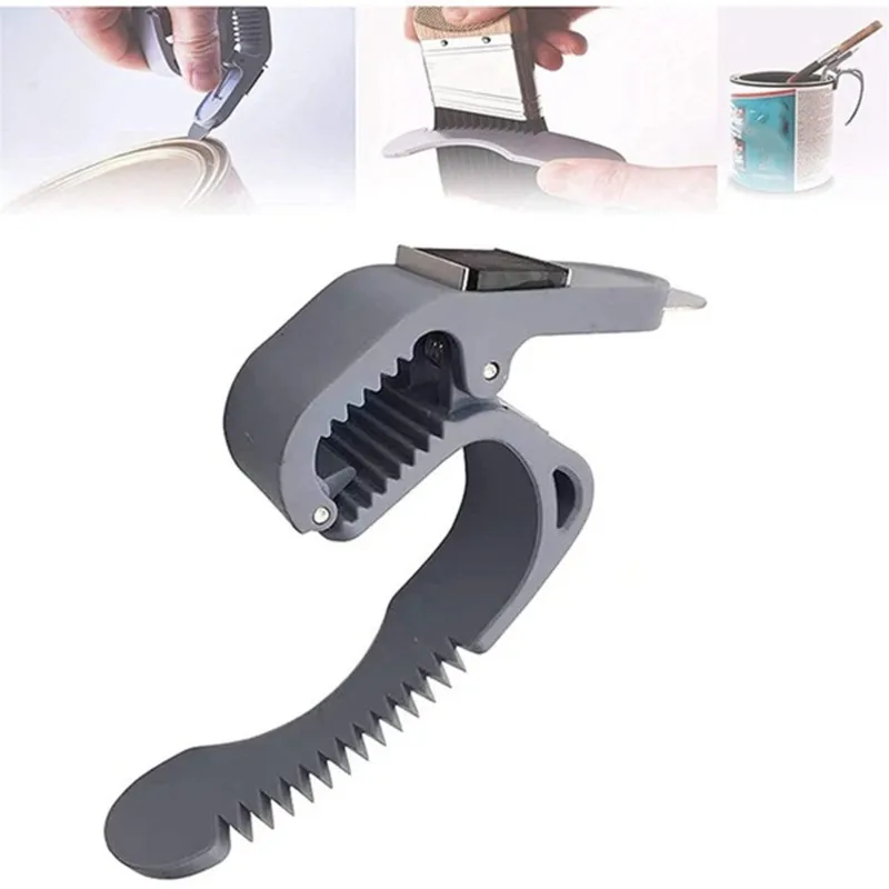 【TODAY-BUY】~@ Multifunctional Painting Tool Brush Roller Cleaning Tool Paint Bucket Handle & Opener Paint Can Opener Multi Tool