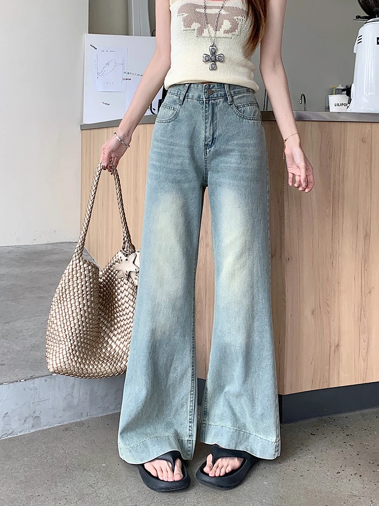 

Джинсы женские широкие с принтом тай-дай, отбеленные, нерегулярные, градиентные, разноцветные, художественные, богемные, летние, пляжные, свежие, для отдыха, путешествий, отдыха