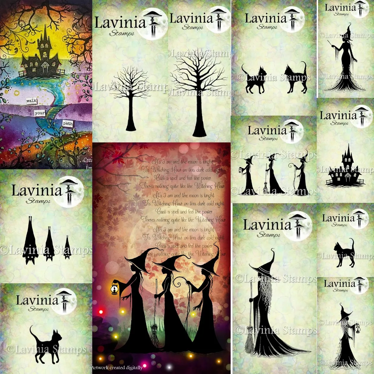 Witching Hour Flittermice Tree Of Spirits Stamp 2024 New For Diy Scrapbooking Crafts Maker Photo Album Template Handmade