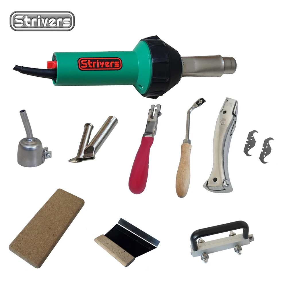 

New 220V Heat Air Gun With Vinyl Flooring Tools Kit Welder For Rubber Floor Fixing And PVC Hot Air Type Condition New