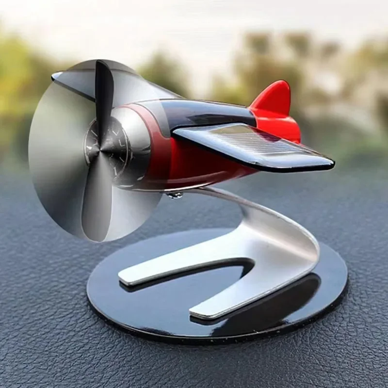 2PCS Car Air Freshener Solar Aircraft Decoration Auto Perfume Air Freshener Fragrance Airplane Center Console Ornament Car Decor