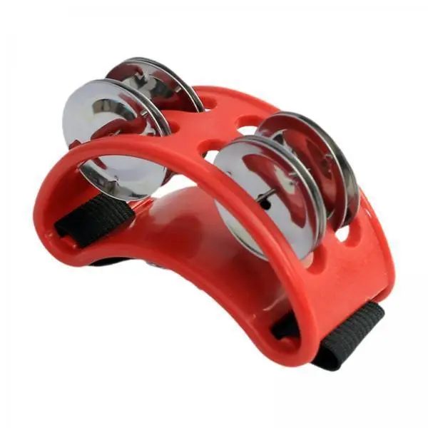 Foot Tambourine Tambourine Foot Shaker Instrument with Sturdy Metal Bells Abs Build for Live Concerts and Practice