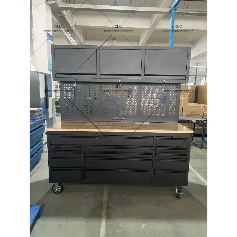 XXAuto repair workstation  Pumping tool combination cabinet Cart workshop maintenance workbench Multi-drawer storage Multi-purpo
