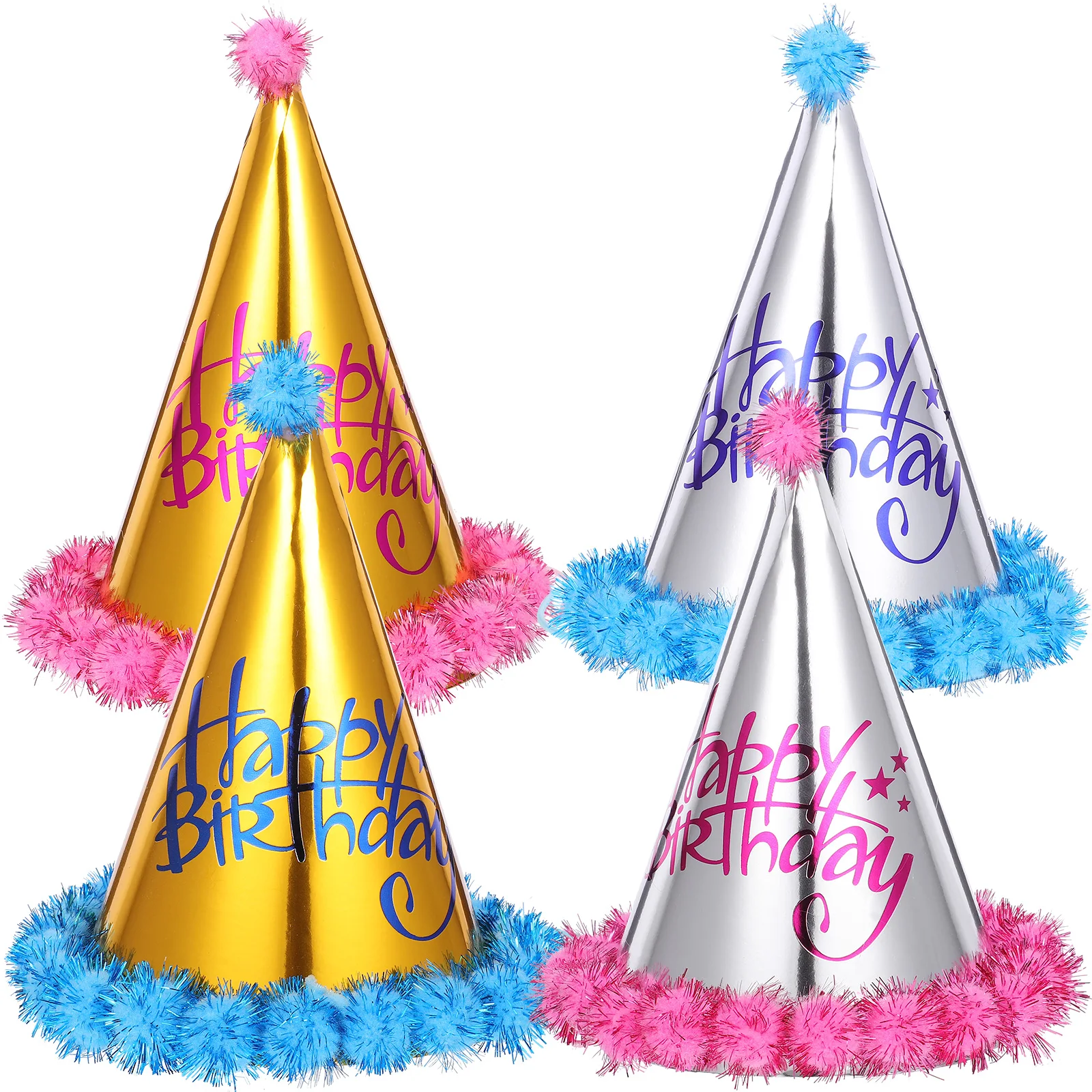 

8 Pcs Paper Hats Birthday Decorative Props Children Photo Accessories Mini Festive Headwear Hair Styling