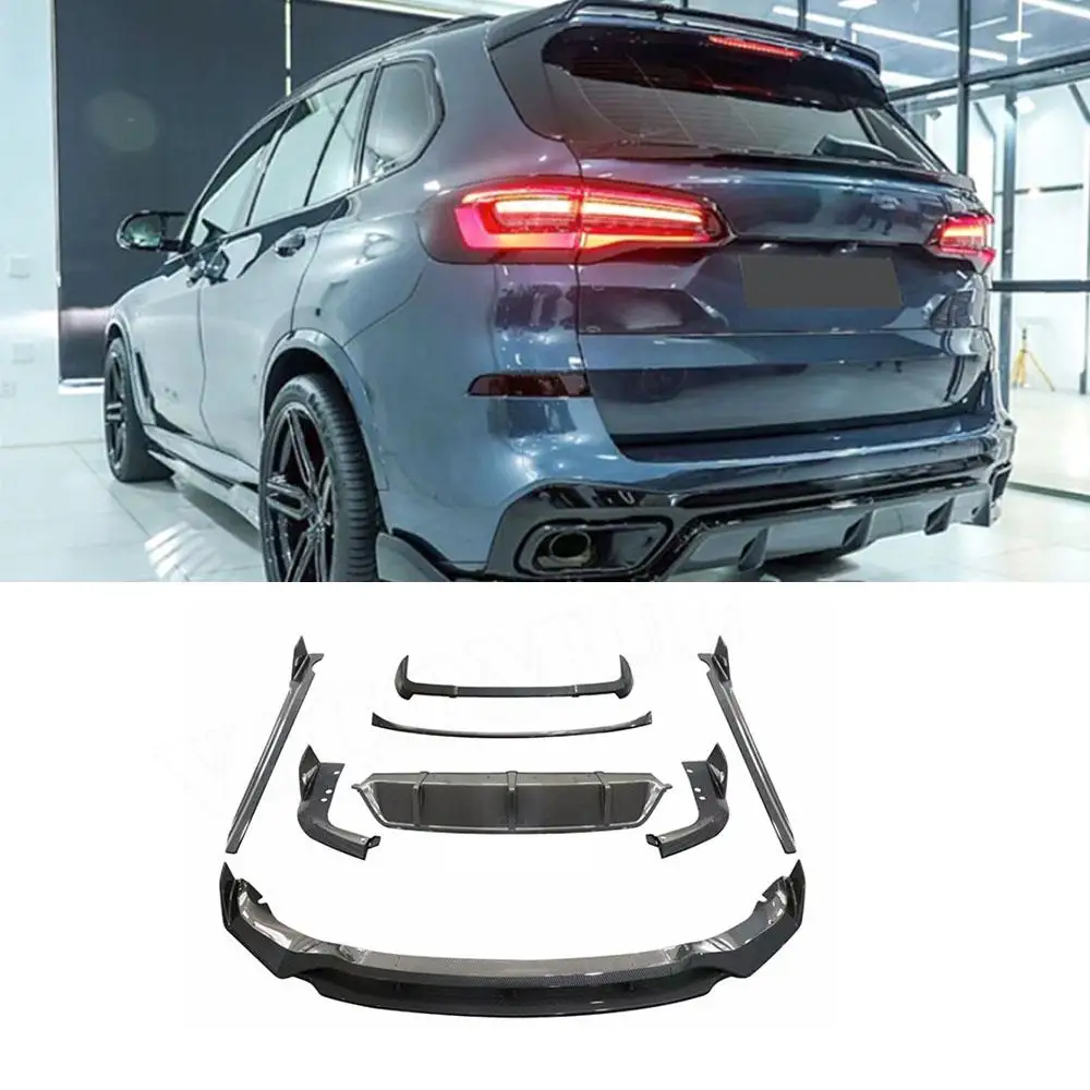 

VACOMUL Car Bodykit for BMW G05 X5 Carbon Fiber with M sport Body kit Front Lip Rear Diffuser Side Skirts Rear Spoiler