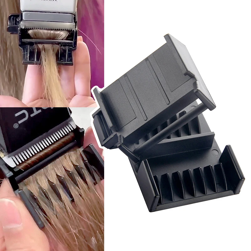 Salon Electric Push Cutter Limit Guide Comb Trimming Stray Hair Removal Split Ends Haircut Comb Nozzle Barber Tool Accessorise