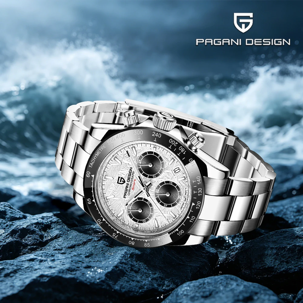 Pagani design brand 2026 new outdoor fashion men's chronograph quartz watches all-steel waterproof sapphire mirror men's watches