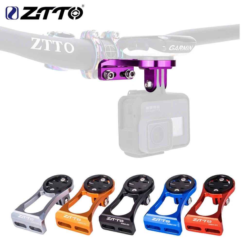 ZTTO Univeral Bicycle Computer Camera Holder Stopwatch GPS Holder Handlebar Extension CNC mount For GARMIN Bryton CATEYE GoPro