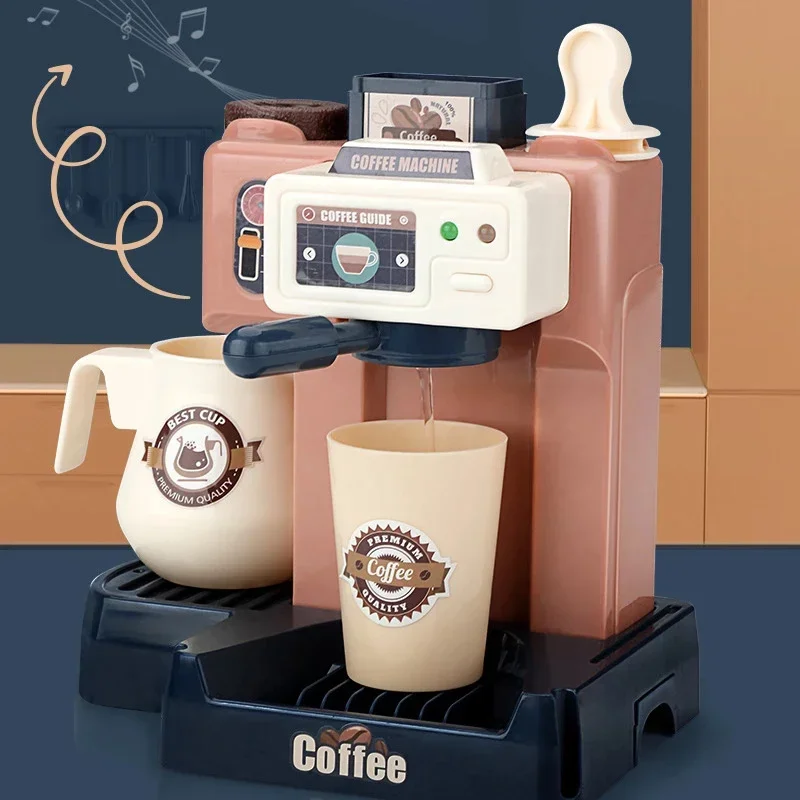 Meubles Machine à café pour enfants, jouet de Simulation pour bébé, caisse multifonctionnelle, ensemble de maison de jeu pour garçons et filles, cadeau combiné pour enfant