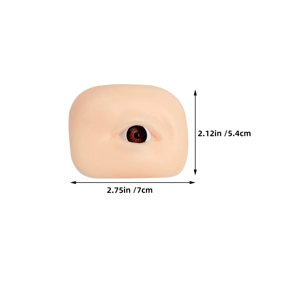 2 Pairs Eyes Eyebrow Module 700X540X240CM Silica Gel Makeup Training Skin Practice Board