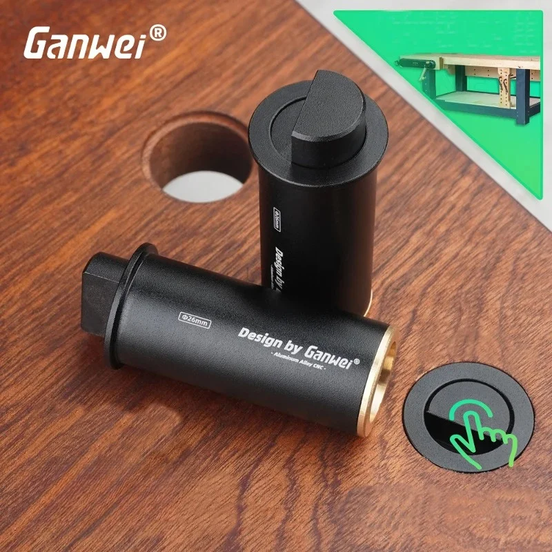 1/ 2/4Pcs Woodworking MFT Table Stop Dog Hole Table Limit Block Table Stop Woodworking Work Accessories Desktop Auxiliary Latch