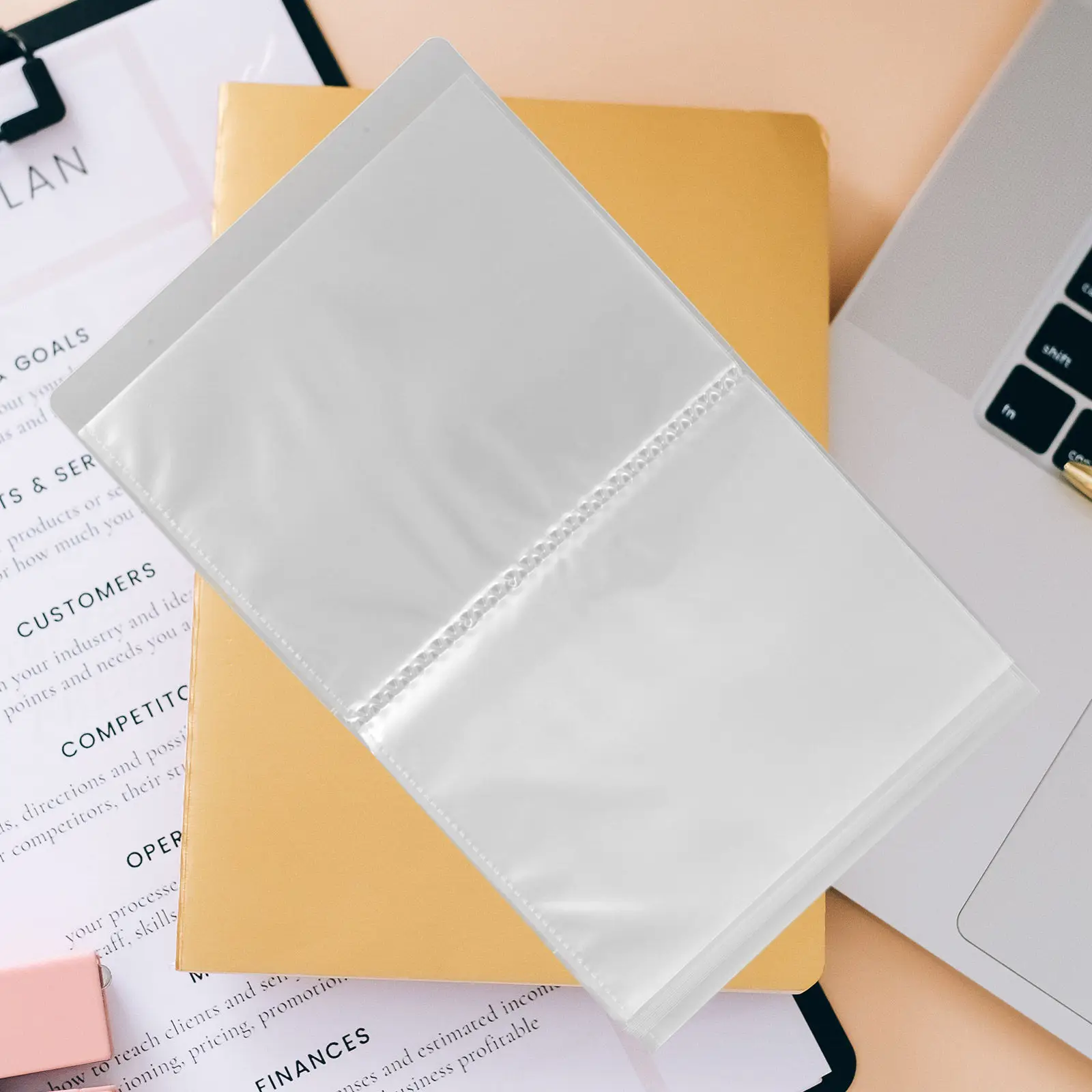 

Пластиковая папка-книга для шаблонов для шелкографии, большая вместимость для хранения файлов для печати на глине, легко организовывать и защищать, белая