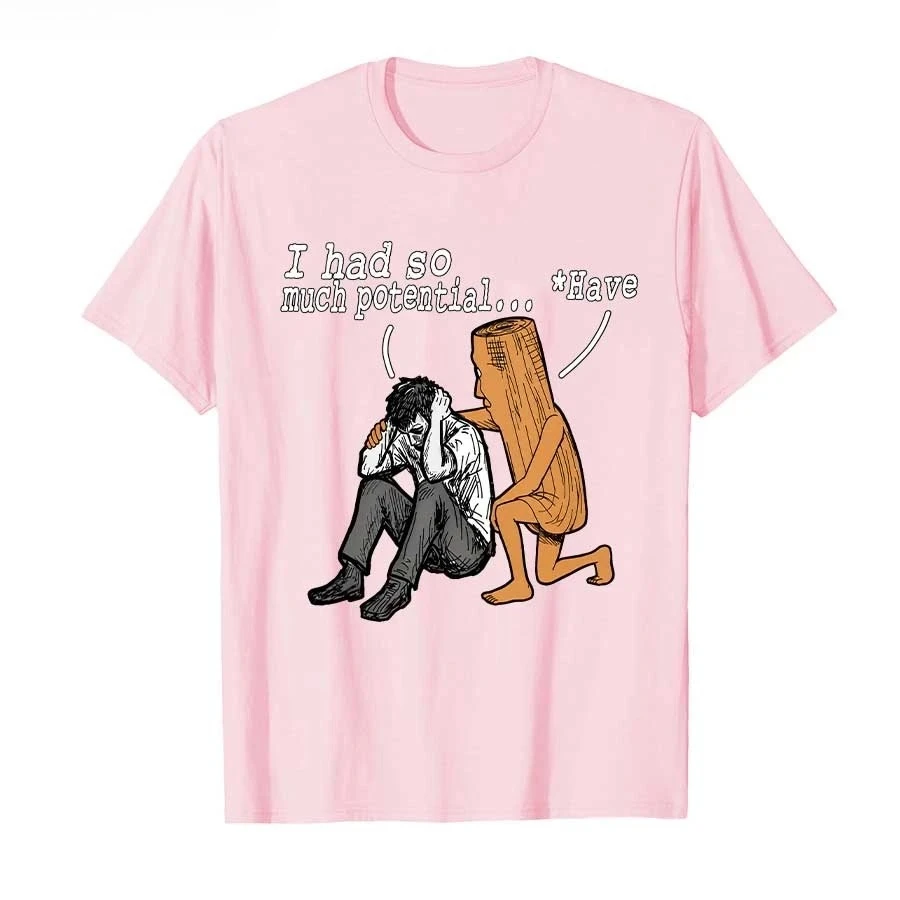 I Had So Much Potential Funny Triple T Sahur Bruh Meme T-shirt For Women  T Shirts Short Sleeve Tops P977
