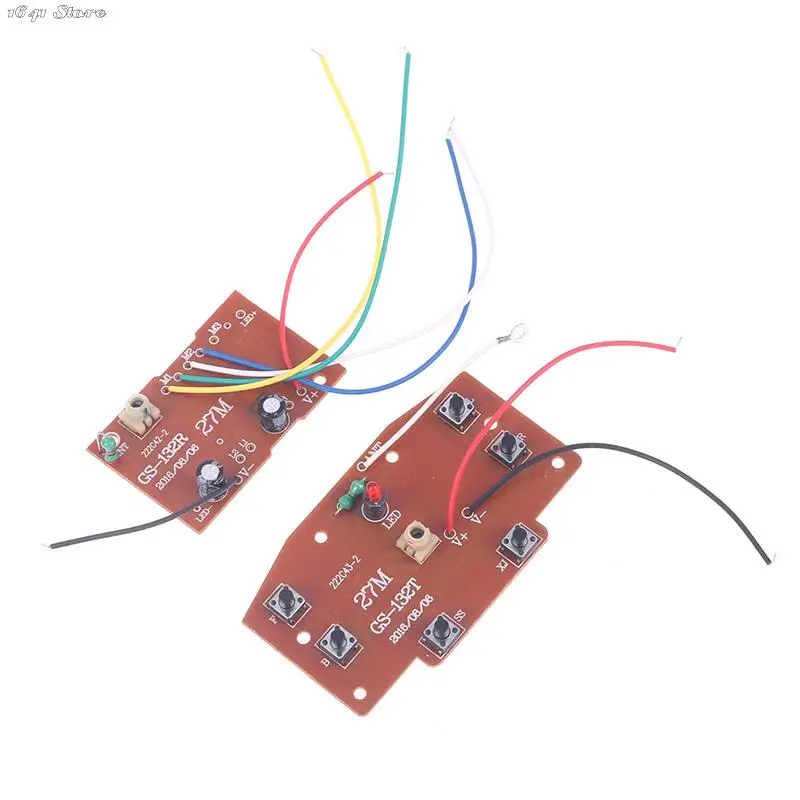 High Quality 6CH 2.4G Remote Control 27MHz Circuit PCB Transmitter Receiver Board For RC Car Remote Control Toys Parts