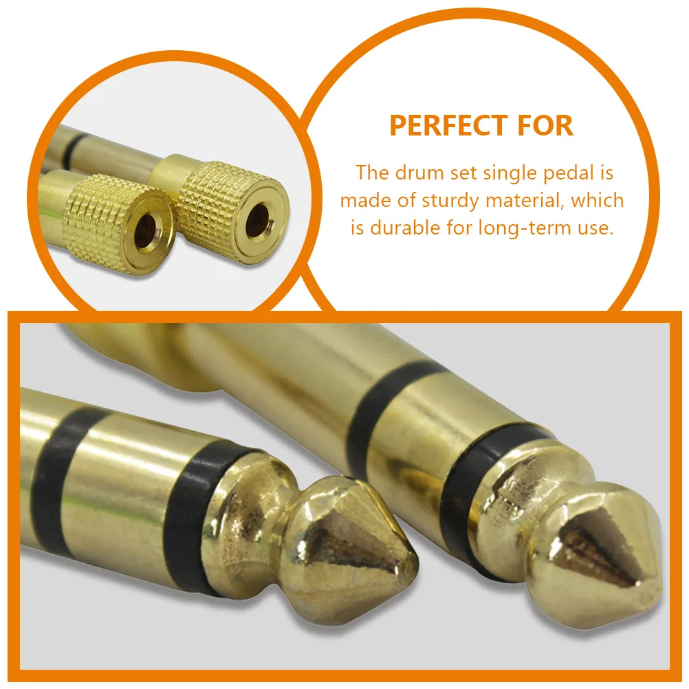 

2 Pcs Audio Cable Adapter Computer Stereo Jack Male to Female Headphone Plug Converter Metal