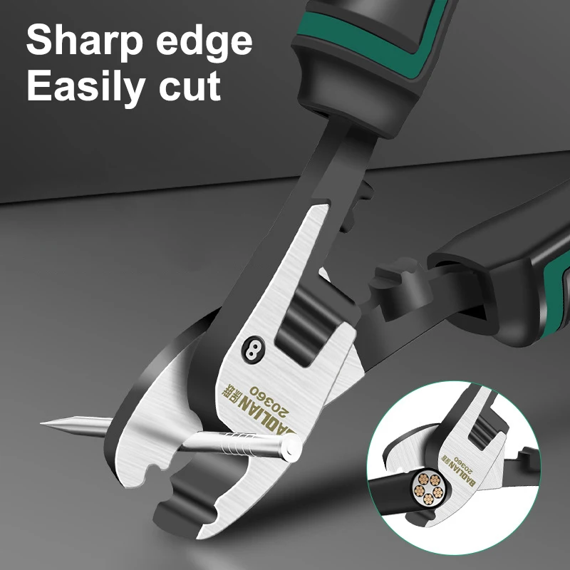 6-10inch Manual Wire Cutting Pliers Wire Breaking Pliers Cutting Tool Industrial Grade Cable Cutter Multifunctional Cable Cutter