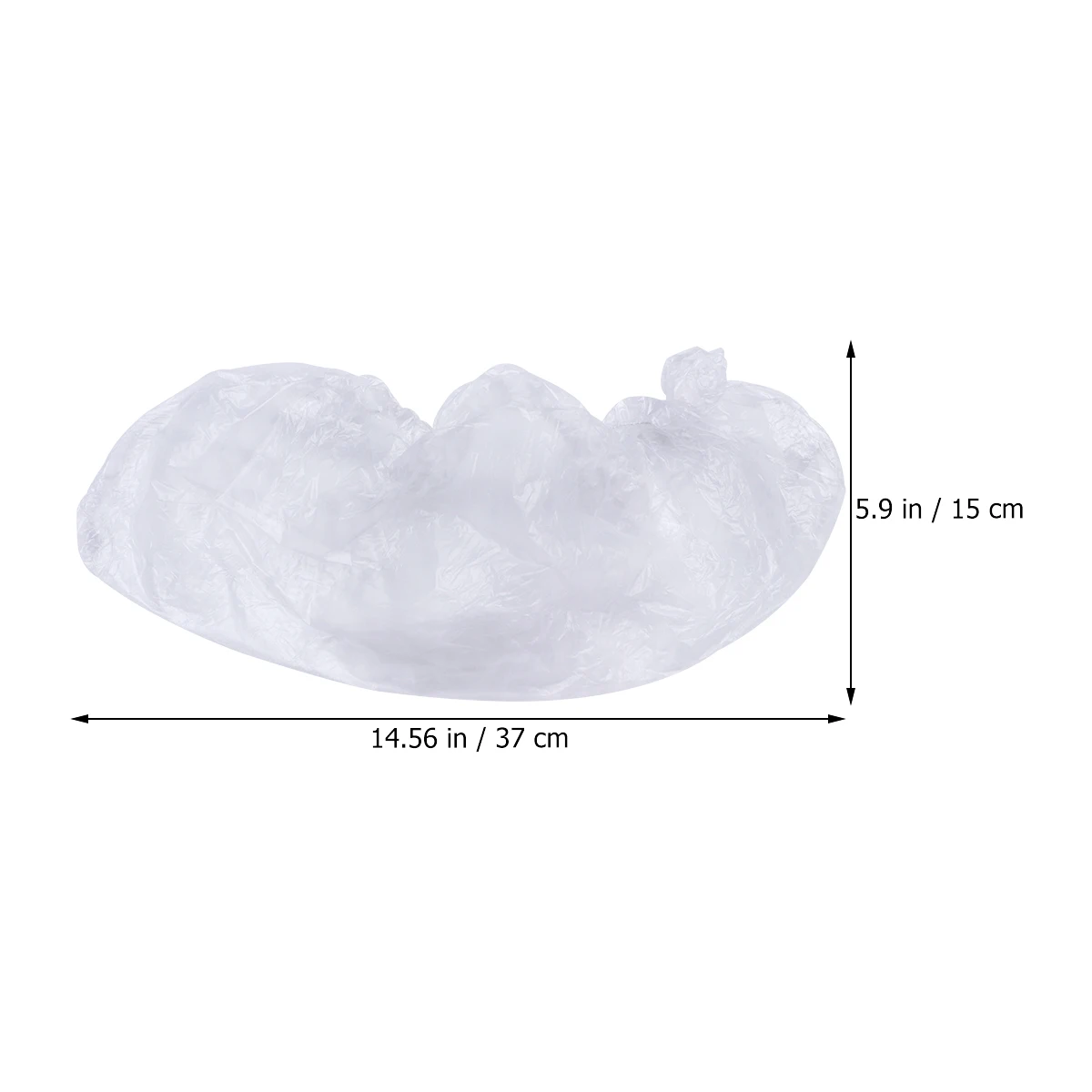 200 Pcs Waterproof Dustproof Shoe Cover Disposable Plastic Shoes Protector Home Office Outdoor Rainy Day Foldable Elastic Band