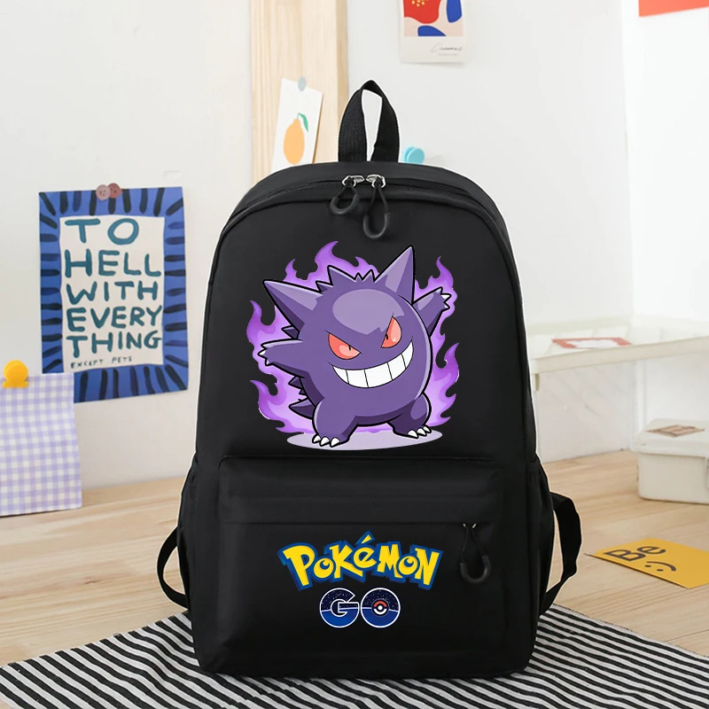 Pokemons Backpack Cute Cartoon Character Leisure Durable Travel Anime Game Boys Girl Student Pen Book Storage Back To School Bag