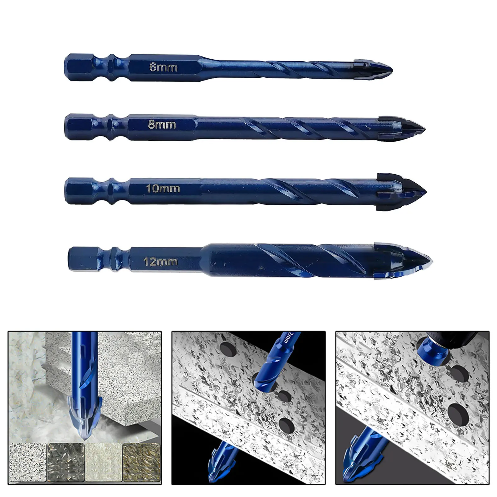 Carbide Drill Bit Eccentric Hole Cutter Conventional Hex Shank Improves Performance Innovative Design Construction