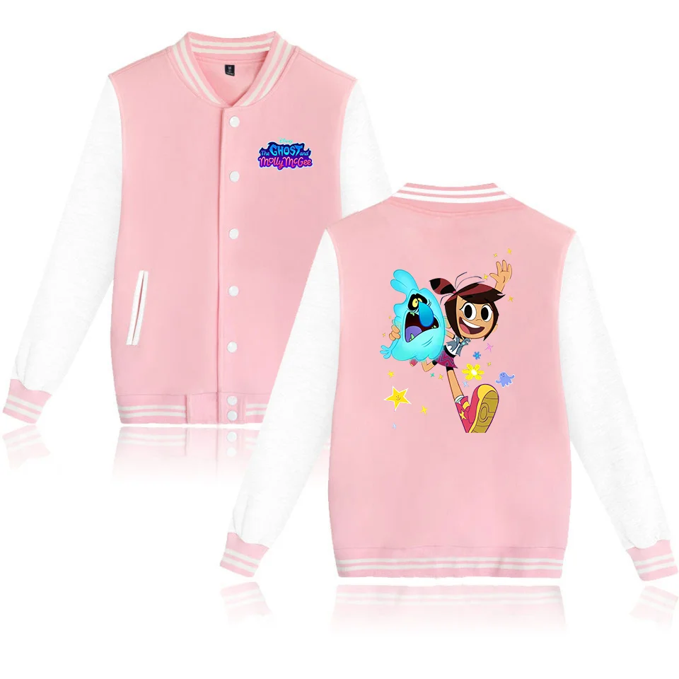 The Ghost And Molly Mcgee Bomber Jacket Women Men Autumn Baseball Jacket Coat Streetwear Harajuku Bomber College Jacket