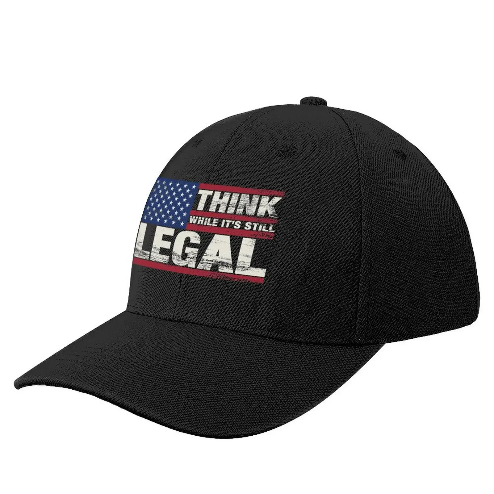 

Think While It's Still Legal American Flag Baseball Cap winter hats for men Trucker Cap For Man Women's