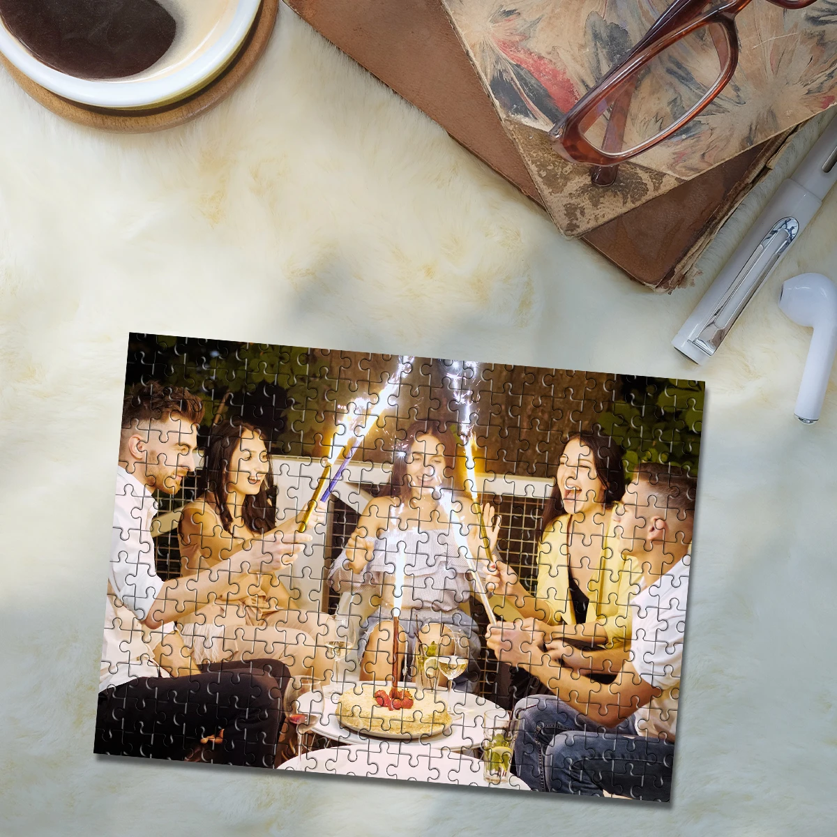 ตัวต่อรูปภาพสั่งทำส่วนตัว 35/300/500/1011 ชิ้น ของขวัญวันเกิด/ของตกแต่งงานปาร์ตี้/ของสะสม/ของขวัญคริสต์มาส