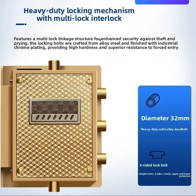 LMM3 Home Safe Fixed Anti-theft Wall Safe Home