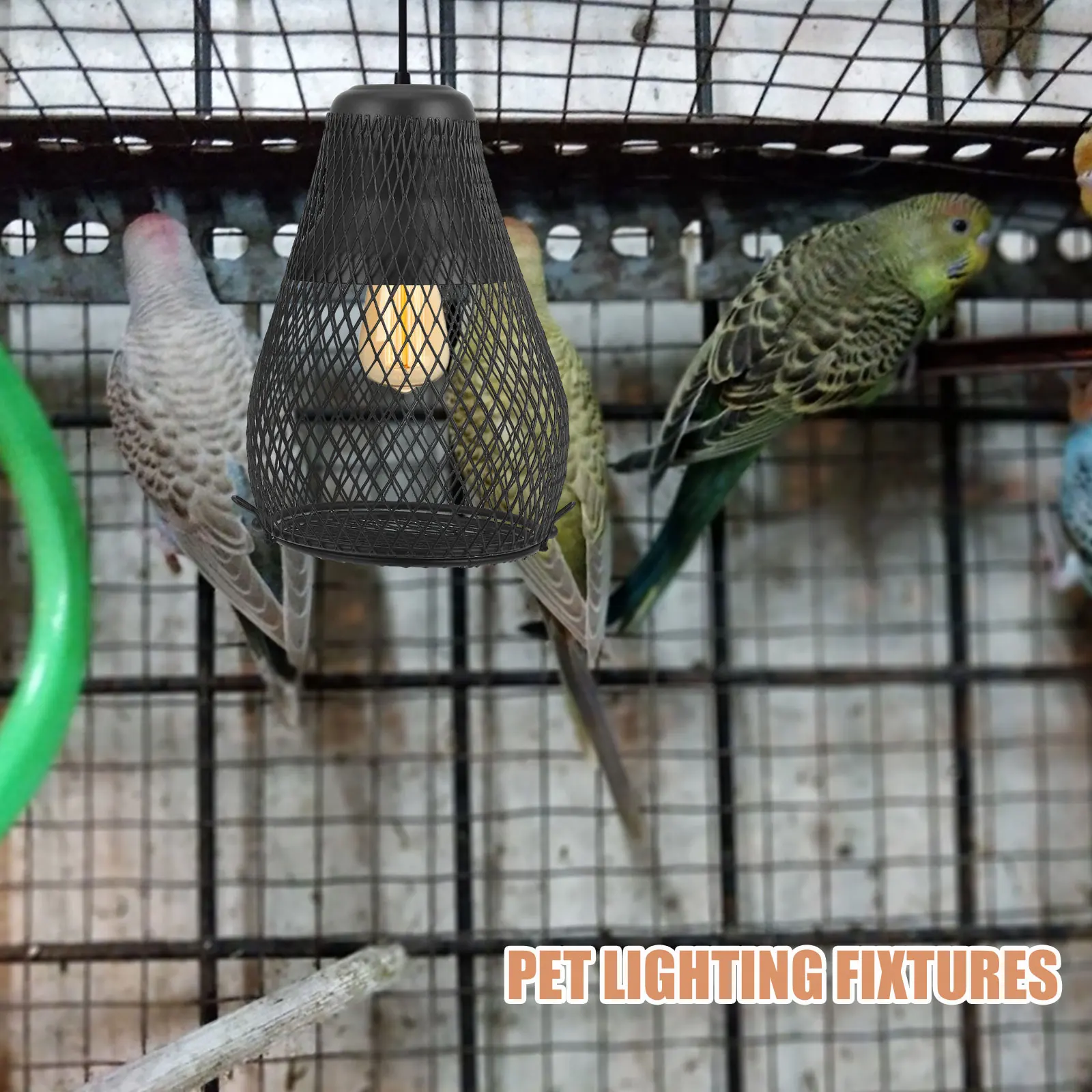 

Pet Heating Lamp Shade Anti Scald Mesh Cover Reptile Dome Guard Anti-scald Net Lampshade
