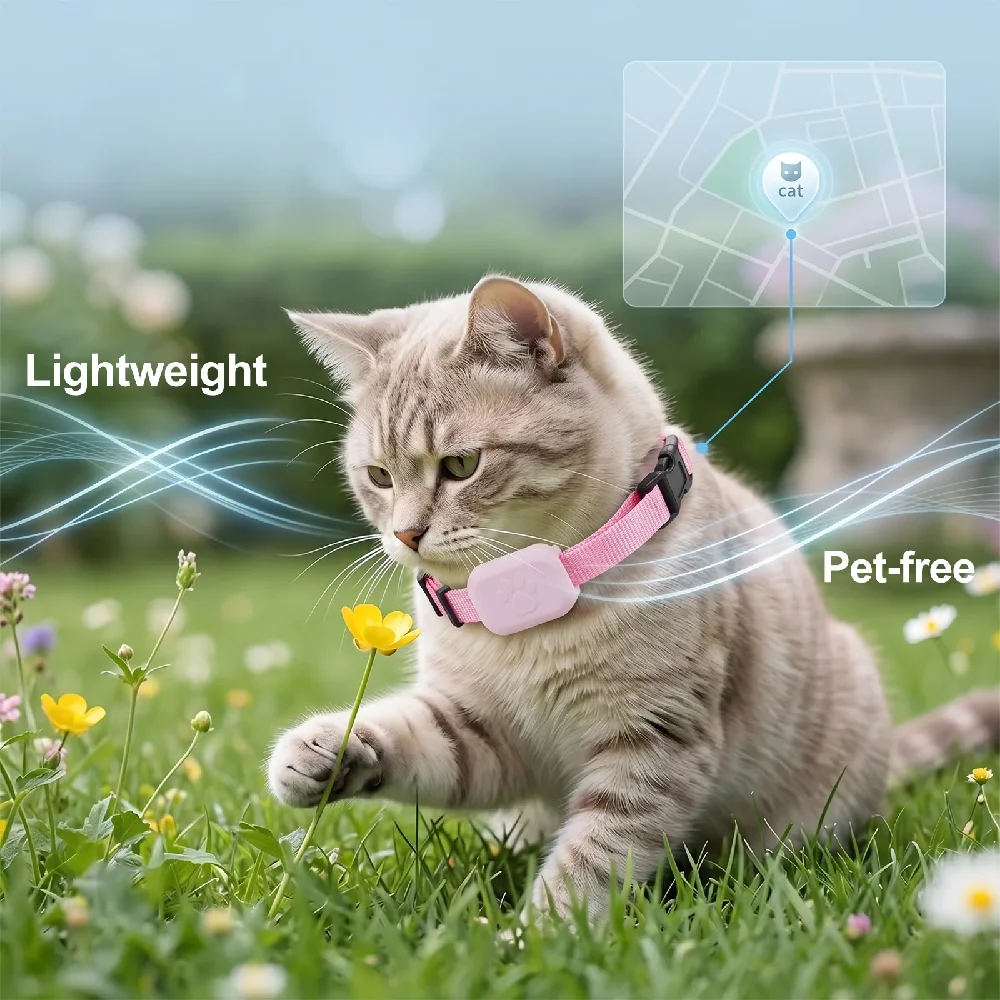 Remote Pet GPS Tracker Waterproof Real-Time Tracking Movement Alert Collar Anti-Lost Dog Cat Global Locator for Apple Find APP view 6