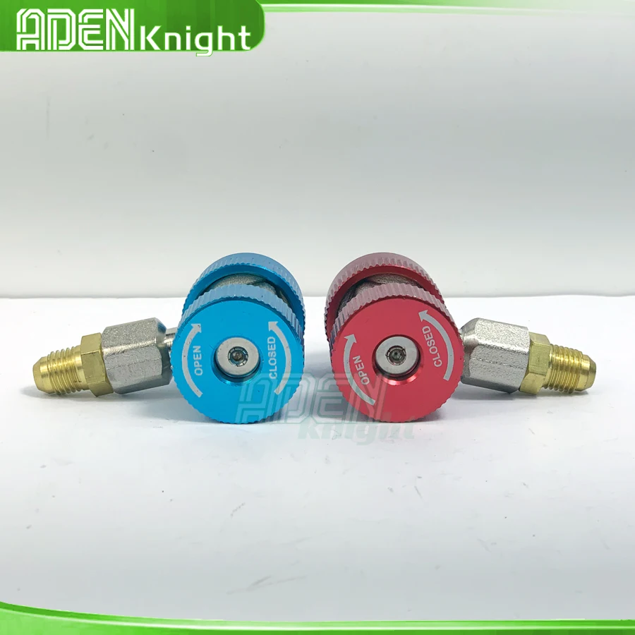 

2 Sets Car R134A Car Quick Coupler Connector Adapter H/L Manifold Connector Adapters Remover Tool Air Conditioning Accessories