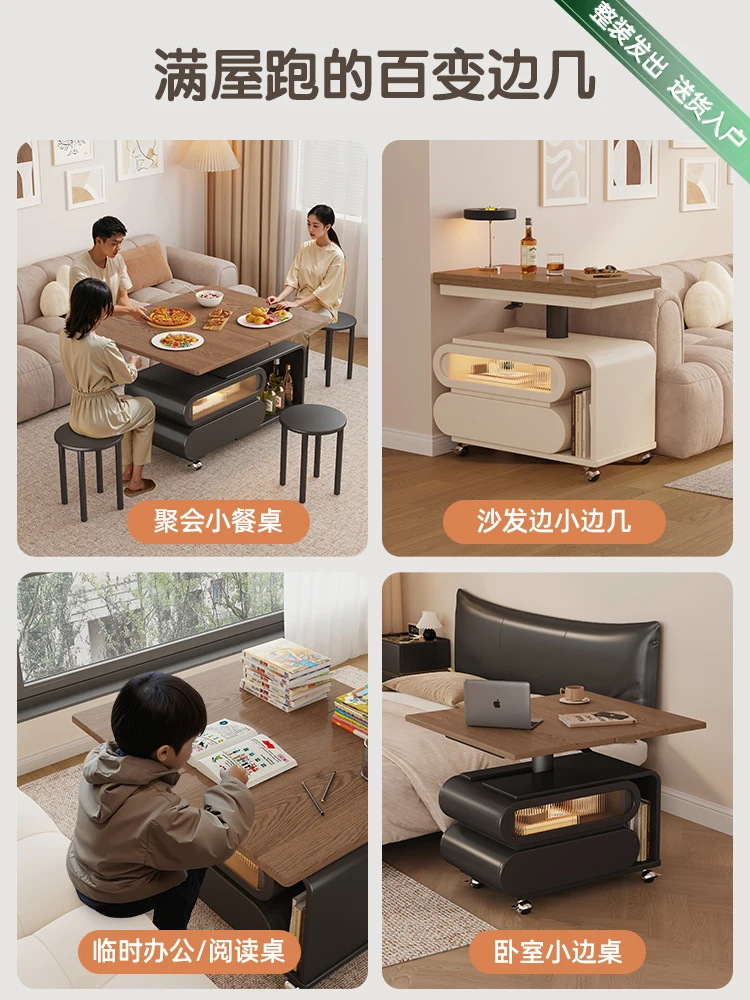 طاولة قهوة متنقلة بسيطة ذات إحساس فني عالي الجودة #3