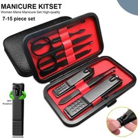 7-18pcs/set Manicure set Personal Care Tools Accessories Finger and Toe Nail Clippers Kit Professional Manicure Pedicure Kit