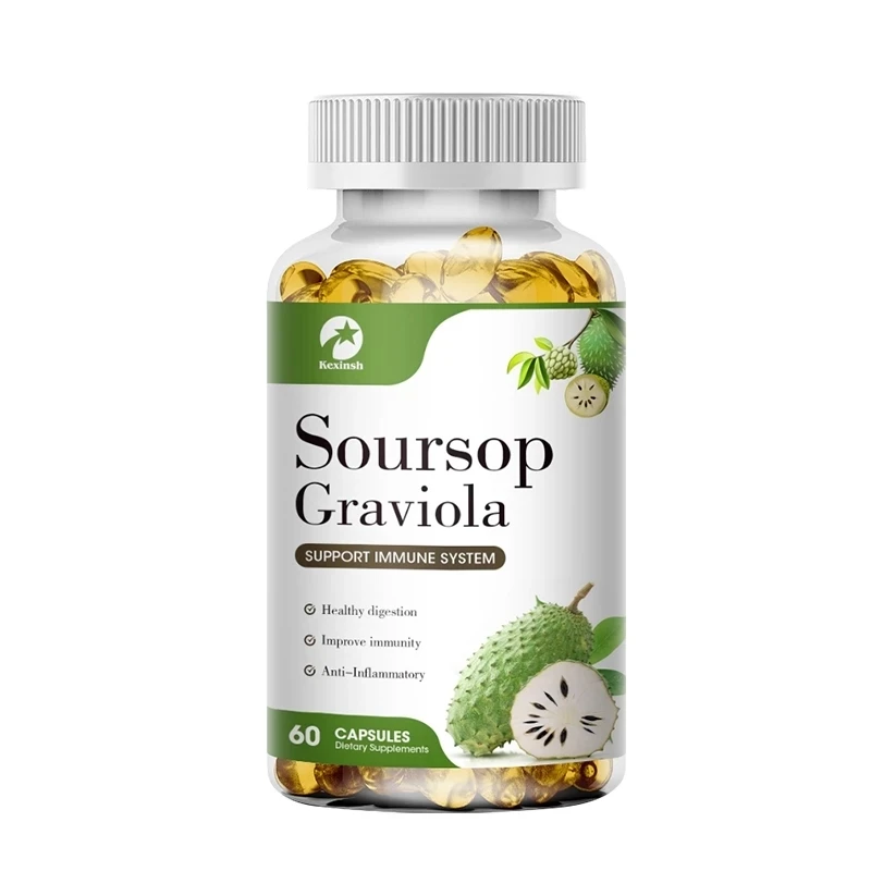 

Kexinsh Soursop Graviola Capsules Have Powerful Antioxidants, Can Promote Digestive and Cell Health