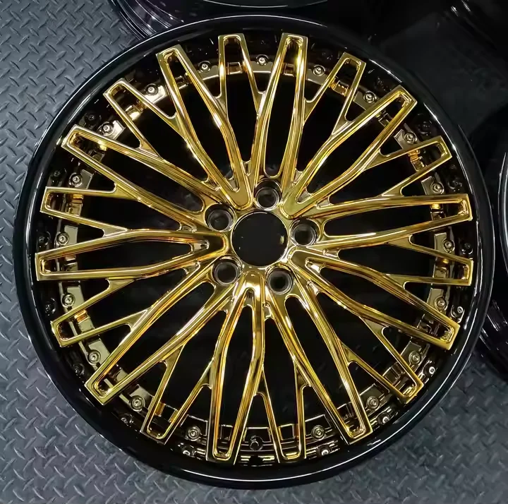 New model of 26 2 Piece Custom Polished Chrome 22 23 24 25 26 27 Inch Alloy Forged Truck Wheel for GMC Sierra 1500 2500 3500