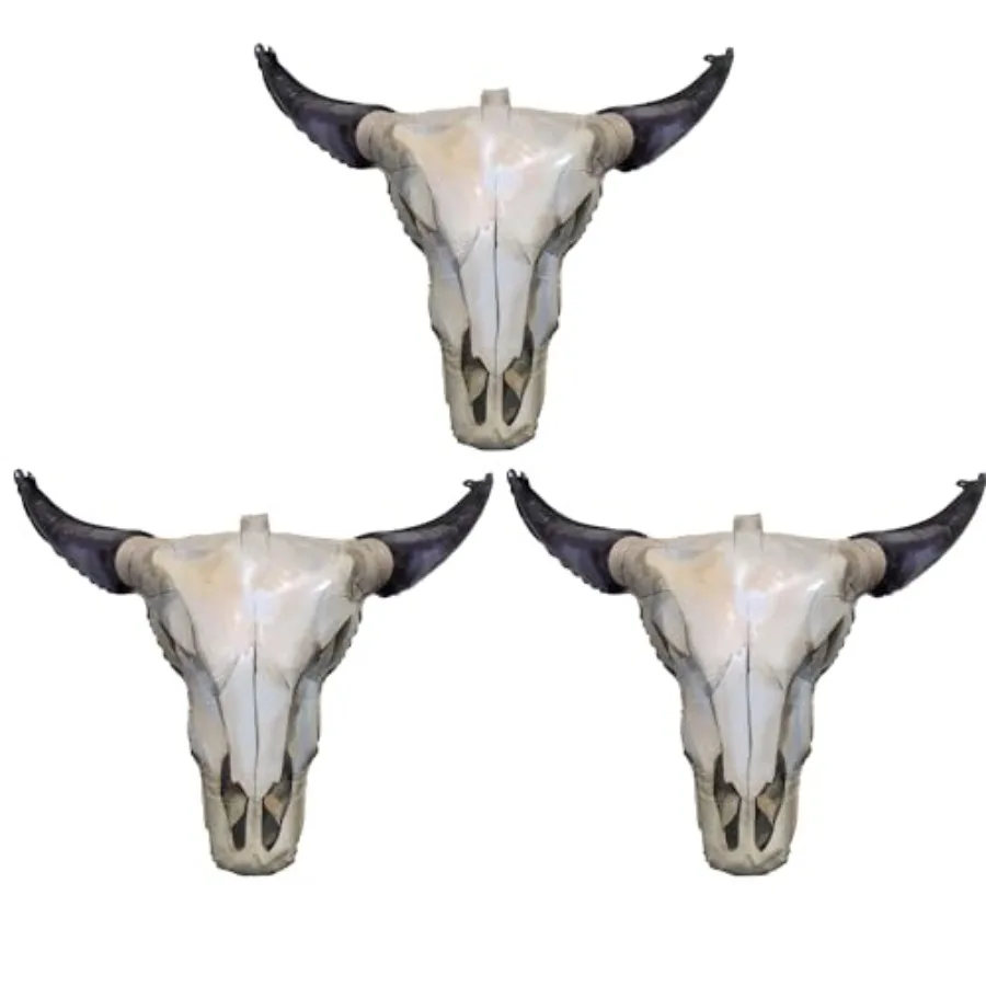 3 pacote ocidental longo chifre vaca festa balões cowboy longhorn folha de alumínio balão para festa parede cowgirl decorações último rodeio
