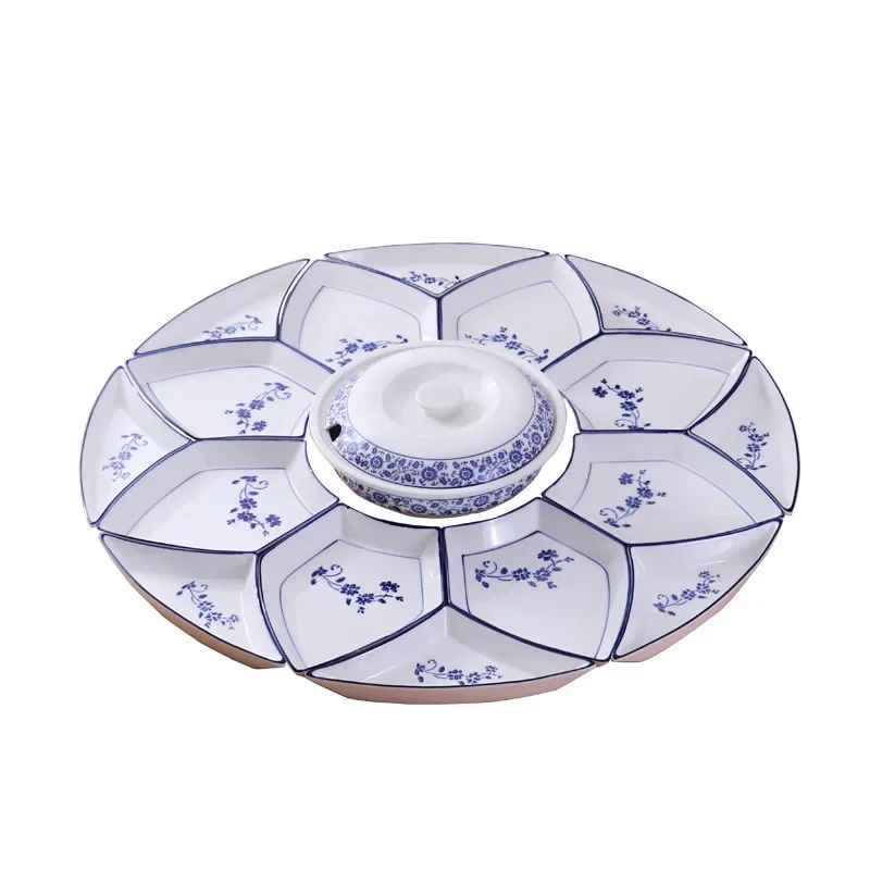 Eve Dinner Family Platter Tableware Combination New Year's Plate Bowl Vegetable Plate Household 2023 New Creative Set