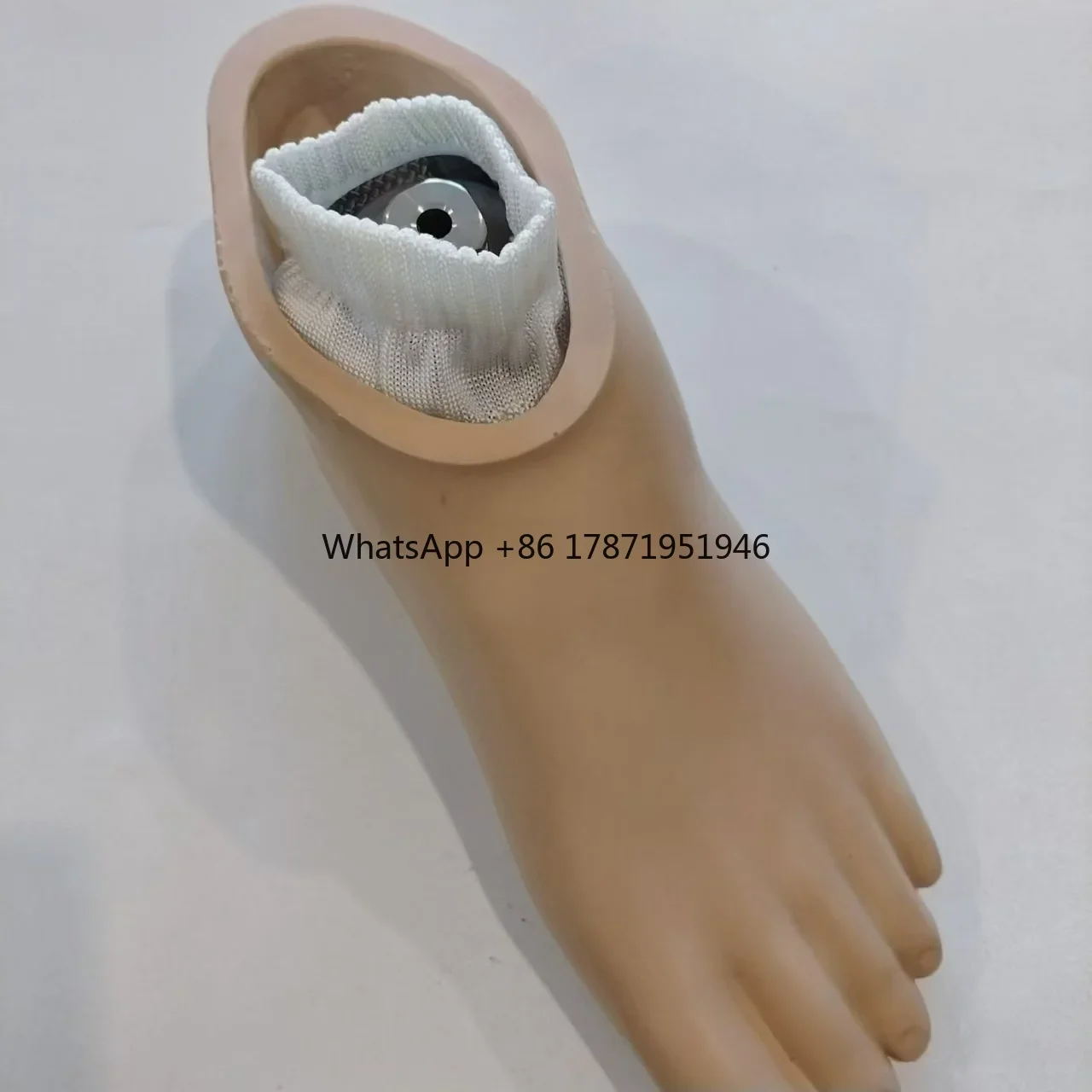 Prosthetics carbon fiber foot for amputees with lower ankle, prothesis foot