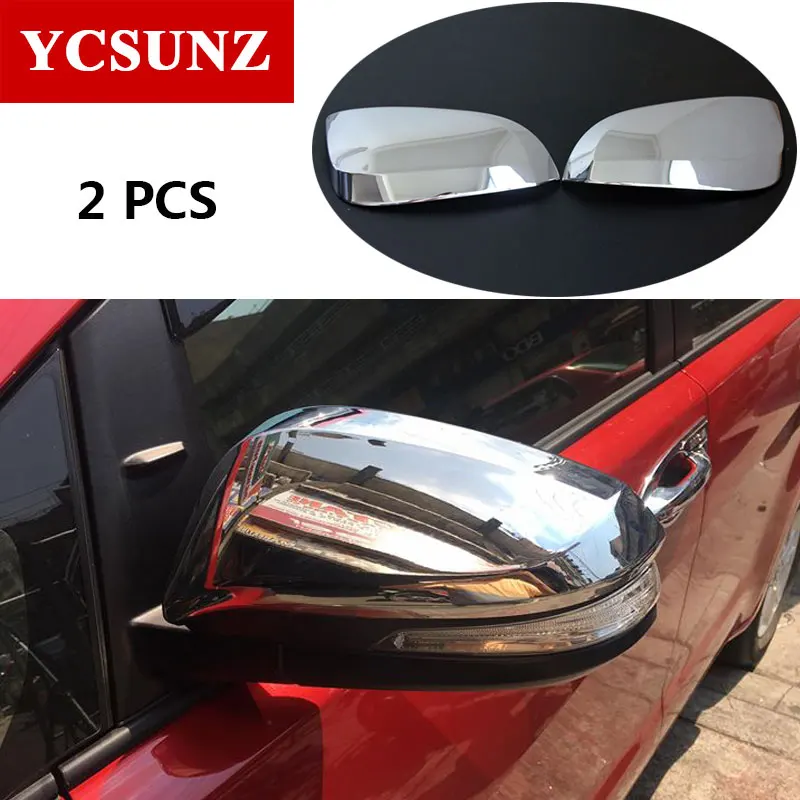 carbon fiber chrome Side Mirror Cover Parts Black Mirror Trim For Toyota Fortuner hilux Sw4 revo rocco 2016-2019 2020