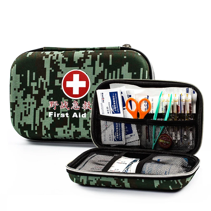 First Aid Kit Backpack for Emergency Customized Logo Print Red for Outdoor Family Team   Activities