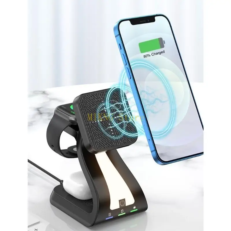 ملمس ABS اللاسلكي المغناطيسي مناسبة لمشاهدة الهاتف Fast 15W Fast 15W شحن في الليل أفضل بيع