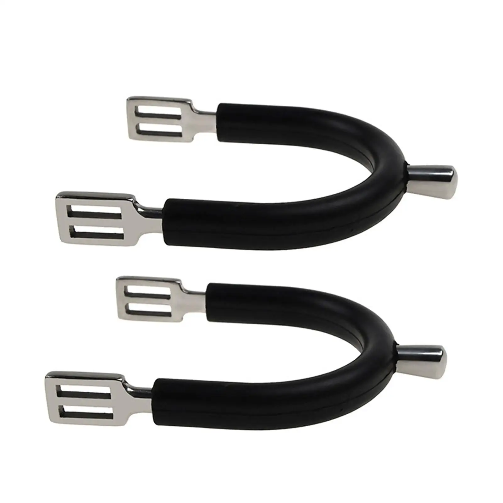 2 шт., аксессуары для конного снаряжения с резиновым покрытием для соревнований, декор для конных ботинок английского типа для мужчин