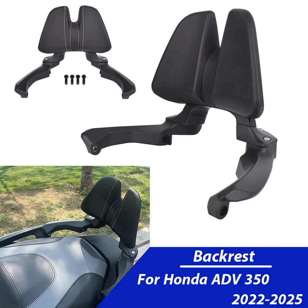 

For Honda ADV 350 2023 2024 2025 ADV350 Motorcycle Rear Passenger Seat Backrest Cushion Back Rest Pad Accessories