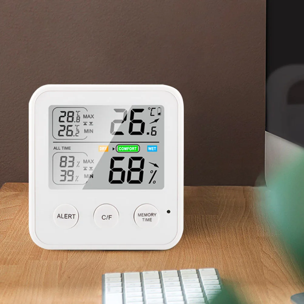 

Digital Hygrometer Thermometer Humidity Sensor Temperature Gauge Indoor Mini ABS Low Energy High Accuracy Stability Easy Install