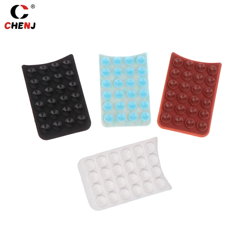 1pcs Silicone Suction Pad For Mobile Phone Fixture Suction Cup Backed Adhesive Silicone Rubber Sucker Pad For Fixed Pad